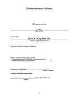 Prakses atskaite 'SIA "Ernst & YToung Baltic"', 2.