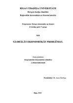 Konspekts 'Globālās ekonomiskās problēmas', 1.