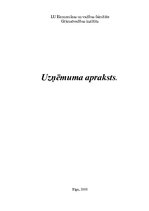 Referāts 'Uzņēmuma apraksts', 1.