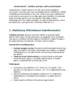 Konspekts 'Interferometri – darbības principi, veidi un pielietojumi', 1.