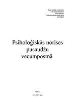 Referāts 'Psiholoģiskās norises pusaudžu vecumposmā', 1.