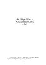 Referāts 'Sociālā problēma - nabadzības izplatība valstī', 1.