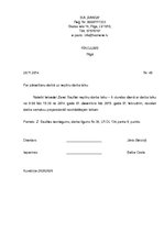 Paraugs 'Rīkojums par darba laika maiņu', 1.