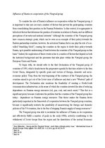 Eseja 'Influence of Russia on Cooperation of the Visegrad Group', 1.