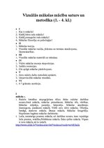 Konspekts 'Vizuālā māksla (1.-4.klasei)', 1.