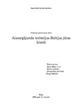 Referāts 'Aizsargājamās teritorijas Baltijas jūras krastā', 1.