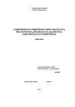 Referāts 'Narkotisko un psihotropo vielu neatļauta izgatavošana, iegādāšanās, glabāšana, p', 1.