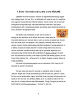 Referāts 'Brand "Kārums" Analysis', 3.