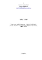 Referāts 'Administratīvās tiesības maksātnespējas procesos', 1.