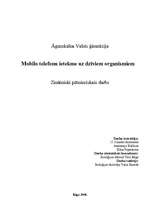 Referāts 'Mobilo telefonu ietekme uz dzīviem organismiem', 1.