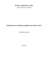 Referāts 'Pakalpojuma cenas veidošanas stratēģija viesu namā', 1.