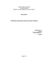 Referāts 'Narkotisma pašreizējās tendences Latvijā un Eiropā', 1.