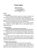 Konspekts 'Marsela Prusta romāna "Svana pusē" analīze', 1.