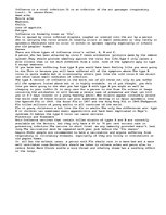 Eseja 'Influenza', 1.