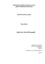 Referāts 'Apdzīvotas vietas elektroapgāde', 1.