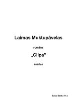 Eseja 'Laimas Muktupāvelasromāna "Cilpa” analīze', 1.