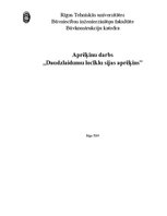 Paraugs 'Daudzlaidumu locīklu sijas aprēķins', 1.