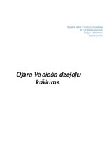 Konspekts 'Ojāra Vācieša dzejoļu krājuma "Tālu ceļu vējš" analīze', 1.