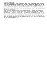 Eseja 'Self Exploration 1: If I died Tomorrow...', 1.