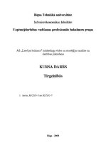 Referāts 'A/s "Latvijas balzams" mārketinga vides un stratēģijas analīze un darbības plāno', 1.