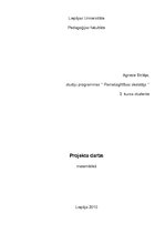 Referāts 'Projekta darbs: puķu kaste', 1.