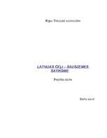 Referāts 'Latvijas ceļi - sauszemes satiksme', 1.