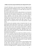 Referāts 'The Military Cooperation among the Baltic States', 8.