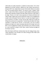 Referāts 'The Military Cooperation among the Baltic States', 12.