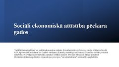 Prezentācija 'Sociāli ekonomiskā attīstība pēckara 
gados', 1.