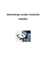 Referāts 'Informācijas nesēju vēsturiskā attīstība', 1.