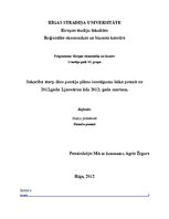 Referāts 'Sakarība starp divu pensiju plānu ienesīgumu laika posmā no 2012.gada 2.janvārim', 1.