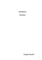 Referāts 'Spānija', 1.