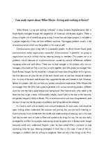 Eseja 'Case Study Report about “Ellen Moore: Living and Working in Korea"', 1.