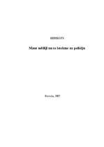 Referāts 'Masu mēdiji un to ietekme uz policiju', 1.