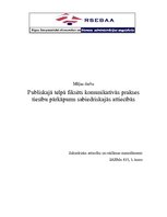 Referāts 'Publiskajā telpā fiksēts komunikatīvās prakses tiesību pārkāpums sabiedriskajās ', 1.