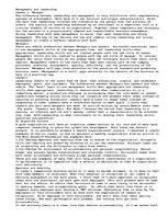 Eseja 'Management and Leadership', 1.