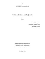 Eseja 'Dažāda audzināšana dažādās ģimenes', 1.