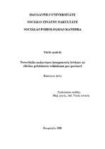 Diplomdarbs 'Neverbālās saskarsmes komponentu ietekme uz cilvēku priekšstatu veidošanos par p', 1.