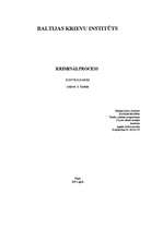 Konspekts 'Kriminālprocess', 1.