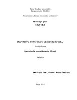 Referāts 'Inovatīvo stratēģiju veidi un būtība', 1.