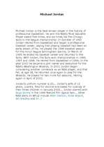 Konspekts 'Michael Jordan', 1.