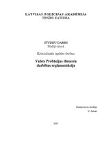 Referāts 'Valsts Probācijas dienesta darbības reglamentācija', 1.
