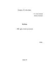 Referāts '1905.gada revolūcija Latvijā', 1.