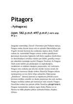Konspekts 'Pitagors', 1.