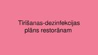 Prezentācija 'Tīrīšanas un dezinfekcijas plāns restorānā', 1.