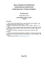 Eseja 'Vārda brīvības ētiskie un tiesiskie aspekti', 1.