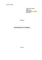 Referāts 'Konkurences teorija', 1.