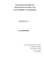 Referāts 'Ugunsdrošība', 1.