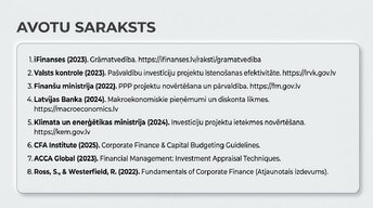 Prezentācija 'Investīciju projektu ekonomiskais novērtējums', 14.