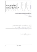 Referāts 'Sabiedrības attīstības teorijas', 1.